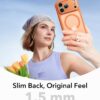 61s6yJSy8GL._AC_SL1500_ ESR for iPhone 17 Pro Case, Camera Control Cover, Compatible with MagSafe, Shockproof Military-Grade Protection, Magnetic Phone Case for iPhone 17 Pro, Classic Hybrid Case, Frosted Orange