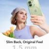 61s7xxWEy0L._AC_SL1500_ ESR for iPhone 17 Case, Camera Control Cover, Compatible with MagSafe, Shockproof Military-Grade Protection, Magnetic Phone Case for iPhone 17, Classic Hybrid Case, Frosted Light Green
