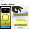 elago for iPhone 17 Pro Case, Premium Magnetic Silicone Case, Compatible with MagSafe, Liquid Silicone Material, Protective Cover, Shockproof, Slim Phone, 6.3 inch (Neon Yellow)
