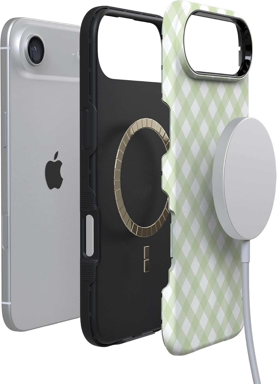 61sOq2N92jL._AC_SL1500_ Casely iPhone 17 Air Case | Mint Lattice | Sunday Best | Bold Protective Design | Compatible with MagSafe