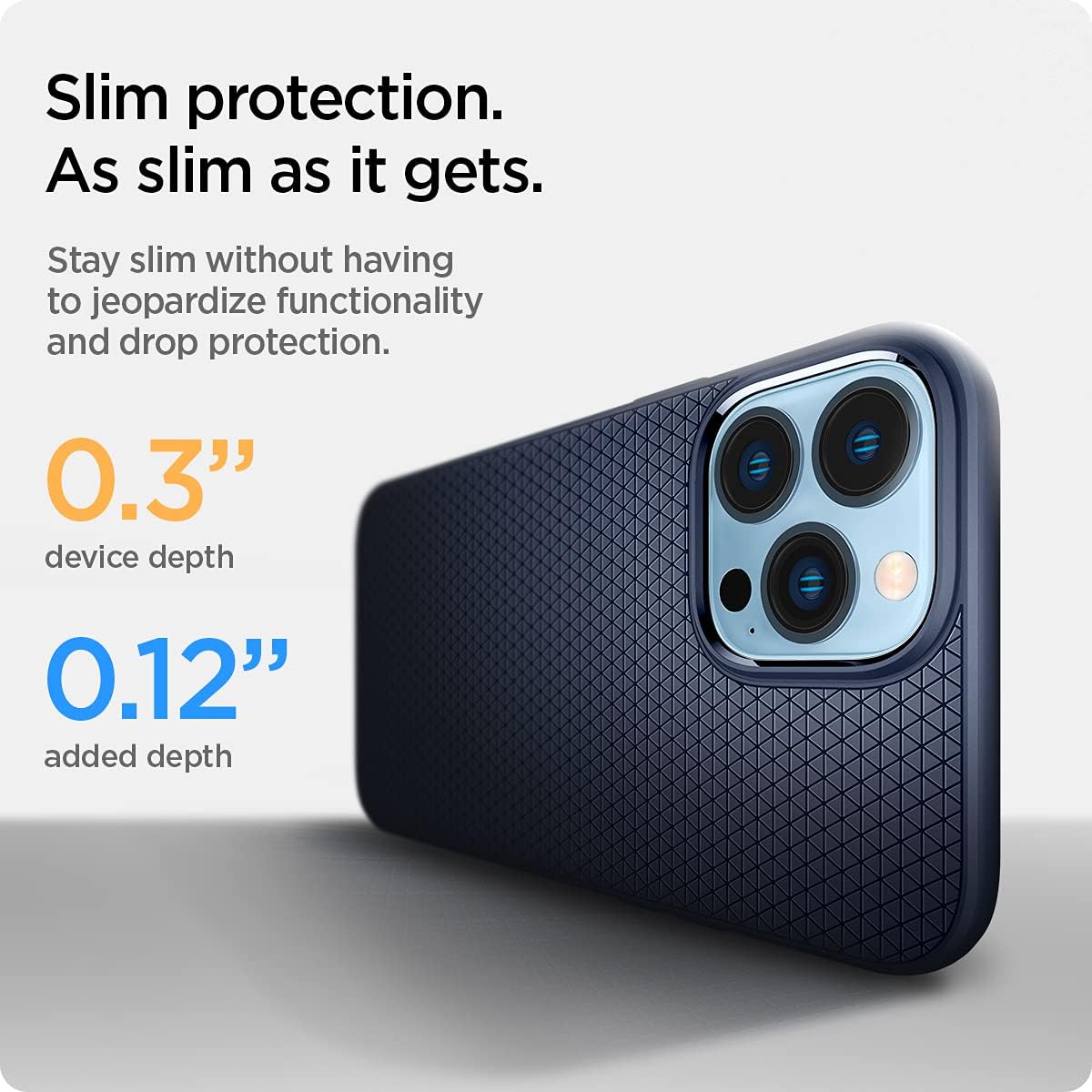 61sXWkyXhiL._AC_SL1200_ Spigen Liquid Air Designed for iPhone 13 Pro Case (2021) - Navy Blue