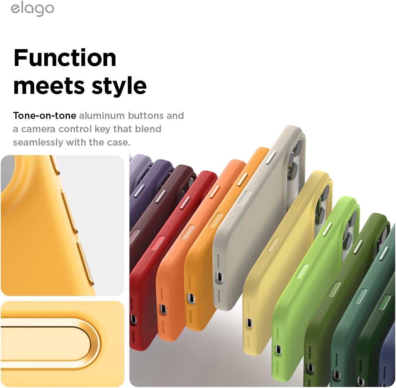 elago for iPhone 17 Pro Max Case, Premium Magnetic Silicone Case, Compatible with MagSafe, Liquid Silicone Material, Protective Cover, Shockproof, Slim Phone, 6.9 inch (Sunshine)