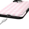 61tHTRaPqsL._AC_SL1500_ Casely iPhone 15 Plus Case | Pink Plaid | Sunday Best | Bold Protective Design | Compatible with MagSafe