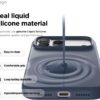 elago for iPhone 17 Pro Max Case, Premium Magnetic Silicone Case, Compatible with MagSafe, Liquid Silicone Material, Protective Cover, Shockproof, Slim Phone, 6.9 inch (Jean Indigo)