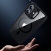 61taTWO-R3L._AC_SL1500_ ESR for iPhone 17 Case, Camera Control Cover, Compatible with MagSafe, Shockproof Military-Grade Protection, Magnetic Phone Case for iPhone 17, Classic Hybrid Case, Clear Black