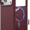 61uh2W6KhL._AC_SL1500_ elago for iPhone 17 Pro Max Case, Premium Magnetic Silicone Case, Compatible with MagSafe, Liquid Silicone Material, Protective Cover, Shockproof, Slim Phone, 6.9 inch (Burgundy)