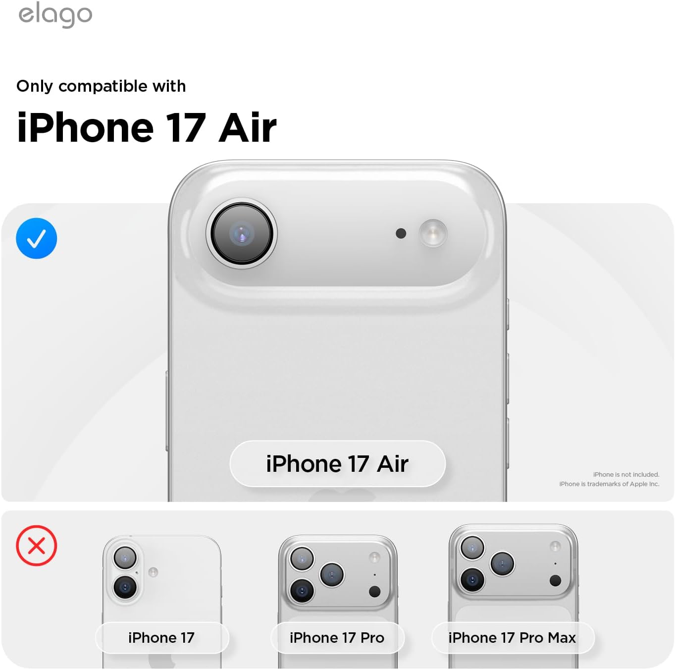 61uhrYkUgeL._AC_SL1500_ elago for iPhone Air Case, Premium Magnetic Silicone Case, Compatible with MagSafe, Liquid Silicone Material, Protective Cover, Shockproof, Slim Phone, 6.5 inch (Jean Indigo)