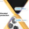 elago for iPhone 17 Pro Case, Premium Magnetic Silicone Case, Compatible with MagSafe, Liquid Silicone Material, Protective Cover, Shockproof, Slim Phone, 6.3 inch (Sunshine)