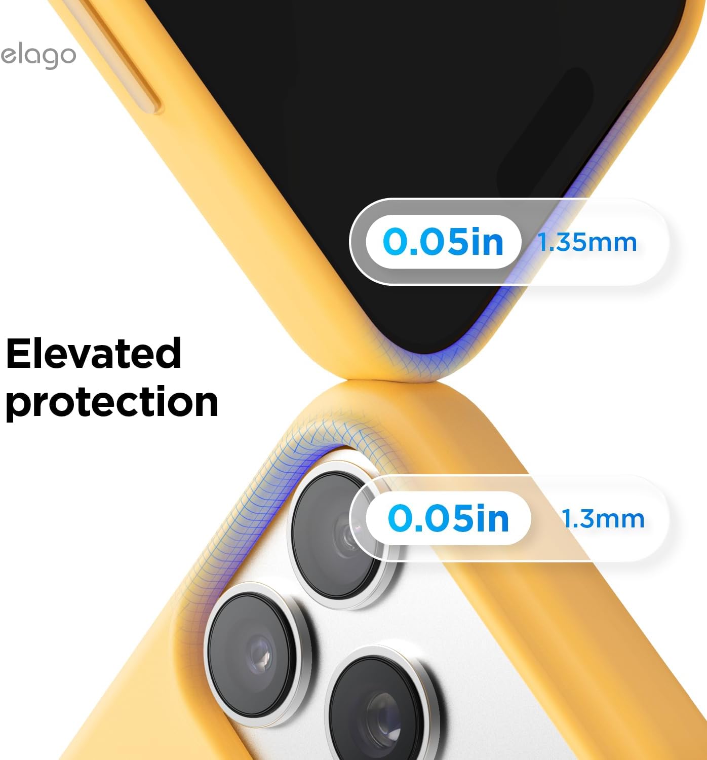 elago for iPhone 17 Pro Case, Premium Magnetic Silicone Case, Compatible with MagSafe, Liquid Silicone Material, Protective Cover, Shockproof, Slim Phone, 6.3 inch (Sunshine)