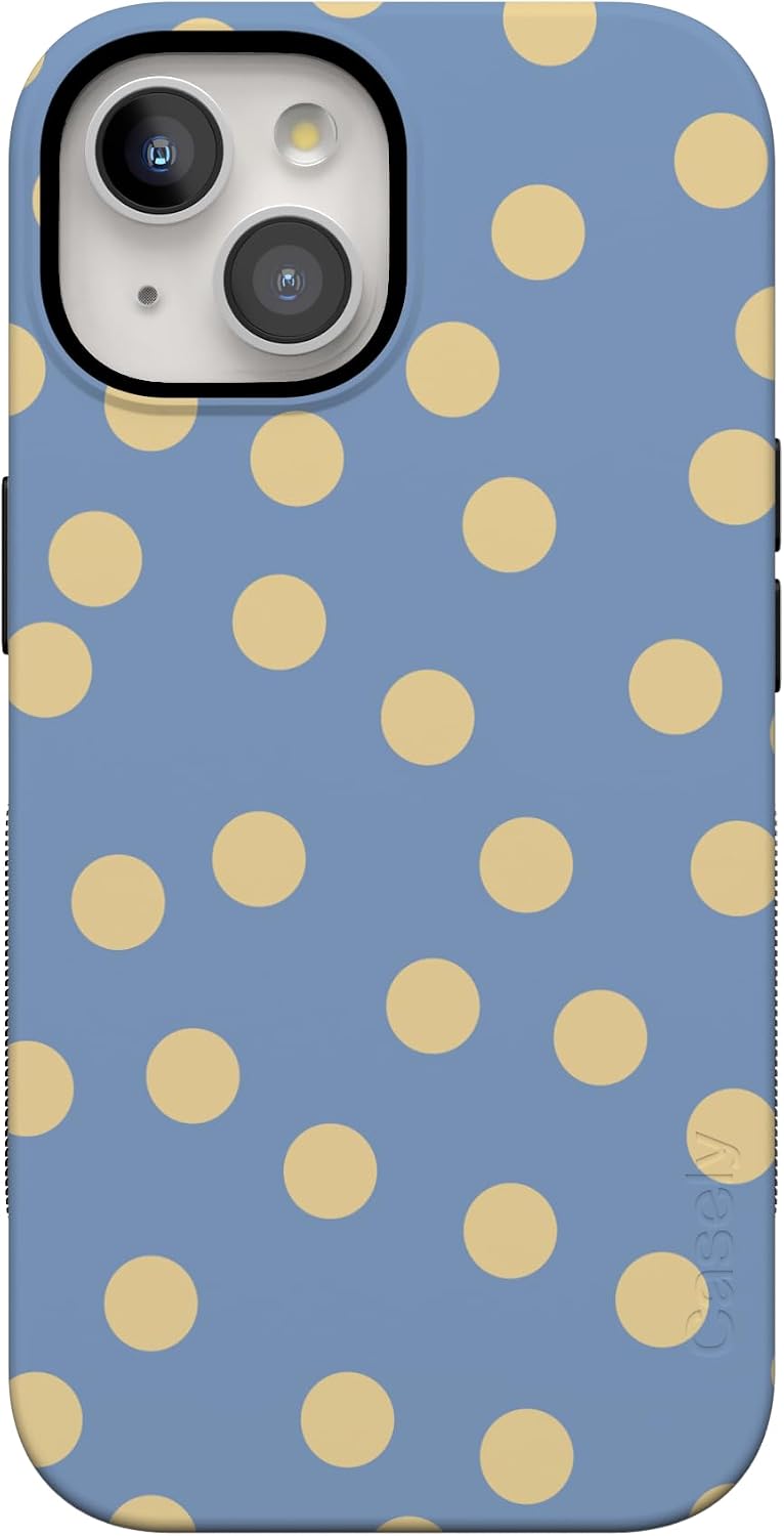 61vfH10WLL._AC_SL1500_ Casely iPhone 15 Plus Case | in the Spotlight | Pastel Polka Dot | Bold Protective Design | Compatible with MagSafe