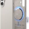 elago for iPhone 17 Case, Premium Magnetic Silicone Case, Compatible with MagSafe, Liquid Silicone Material, Protective Cover, Shockproof, Slim Phone, 6.3 inch (Stone)