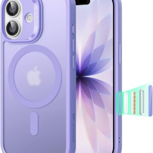 ESR for iPhone 16 Case, Camera Control Cover, Compatible with MagSafe, Shockproof Military-Grade Protection, Magnetic Phone Case for iPhone 16, Classic Hybrid Case, Frosted Pink