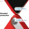 elago for iPhone Air Case, Premium Magnetic Silicone Case, Compatible with MagSafe, Liquid Silicone Material, Protective Cover, Shockproof, Slim Phone, 6.5 inch (Red)