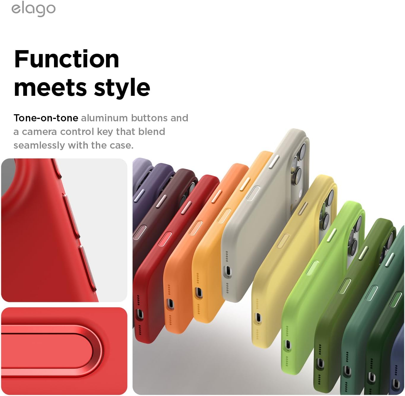 elago for iPhone 17 Pro Case, Premium Magnetic Silicone Case, Compatible with MagSafe, Liquid Silicone Material, Protective Cover, Shockproof, Slim Phone, 6.3 inch (Red)