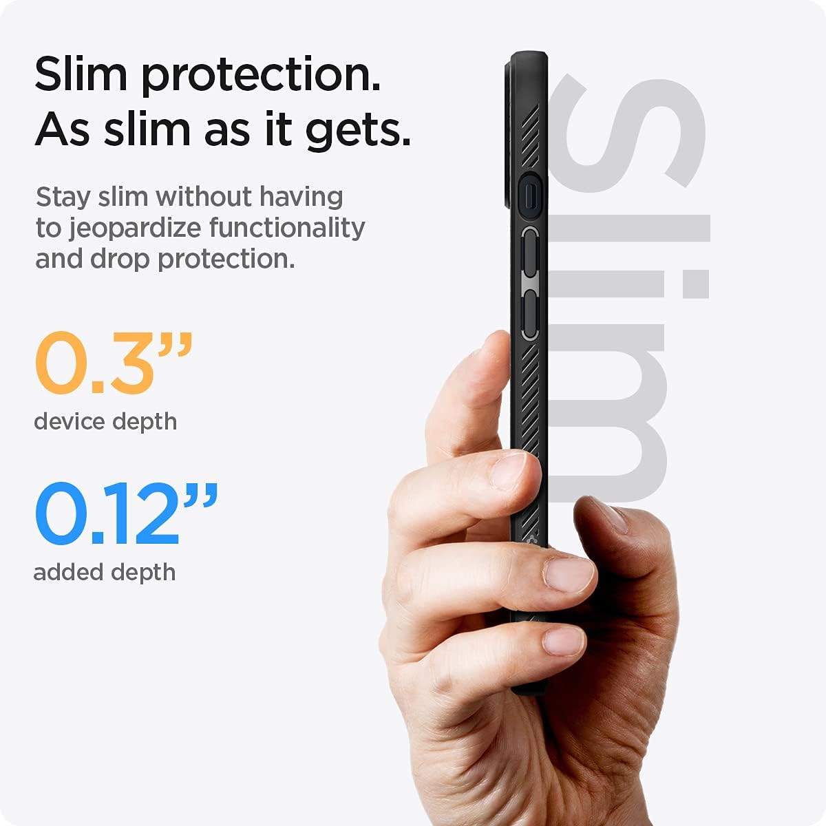 61wabpt7o5L._AC_SL1200_ Spigen Liquid Air Designed for iPhone 13 Case (2021) - Matte Black