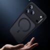 61wvEppnzEL._AC_SL1500_ ESR for iPhone 17 Pro Max Case, Camera Control Cover, Compatible with MagSafe, Shockproof Military-Grade Protection, Magnetic Phone Case for iPhone 17 Pro Max, Classic Hybrid Case, Frosted Black