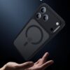 61wz7r09zsL._AC_SL1500_ ESR for iPhone 17 Pro Case, Camera Control Cover, Compatible with MagSafe, Shockproof Military-Grade Protection, Magnetic Phone Case for iPhone 17 Pro, Classic Hybrid Case, Frosted Black