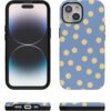 61x1RxNNfpL._AC_SL1500_ Casely iPhone 15 Plus Case | in the Spotlight | Pastel Polka Dot | Bold Protective Design | Compatible with MagSafe