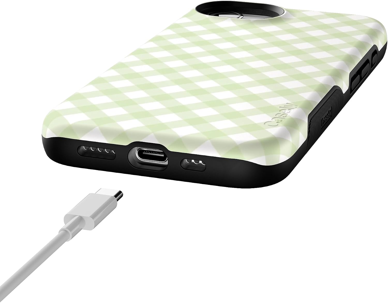 Casely iPhone 16e Case | Mint Lattice | Sunday Best | Bold Protective Design | Compatible with MagSafe