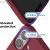 61xeBdhNXlL._AC_SL1500_ elago for iPhone 17 Case, Premium Magnetic Silicone Case, Compatible with MagSafe, Liquid Silicone Material, Protective Cover, Shockproof, Slim Phone, 6.3 inch (Burgundy)