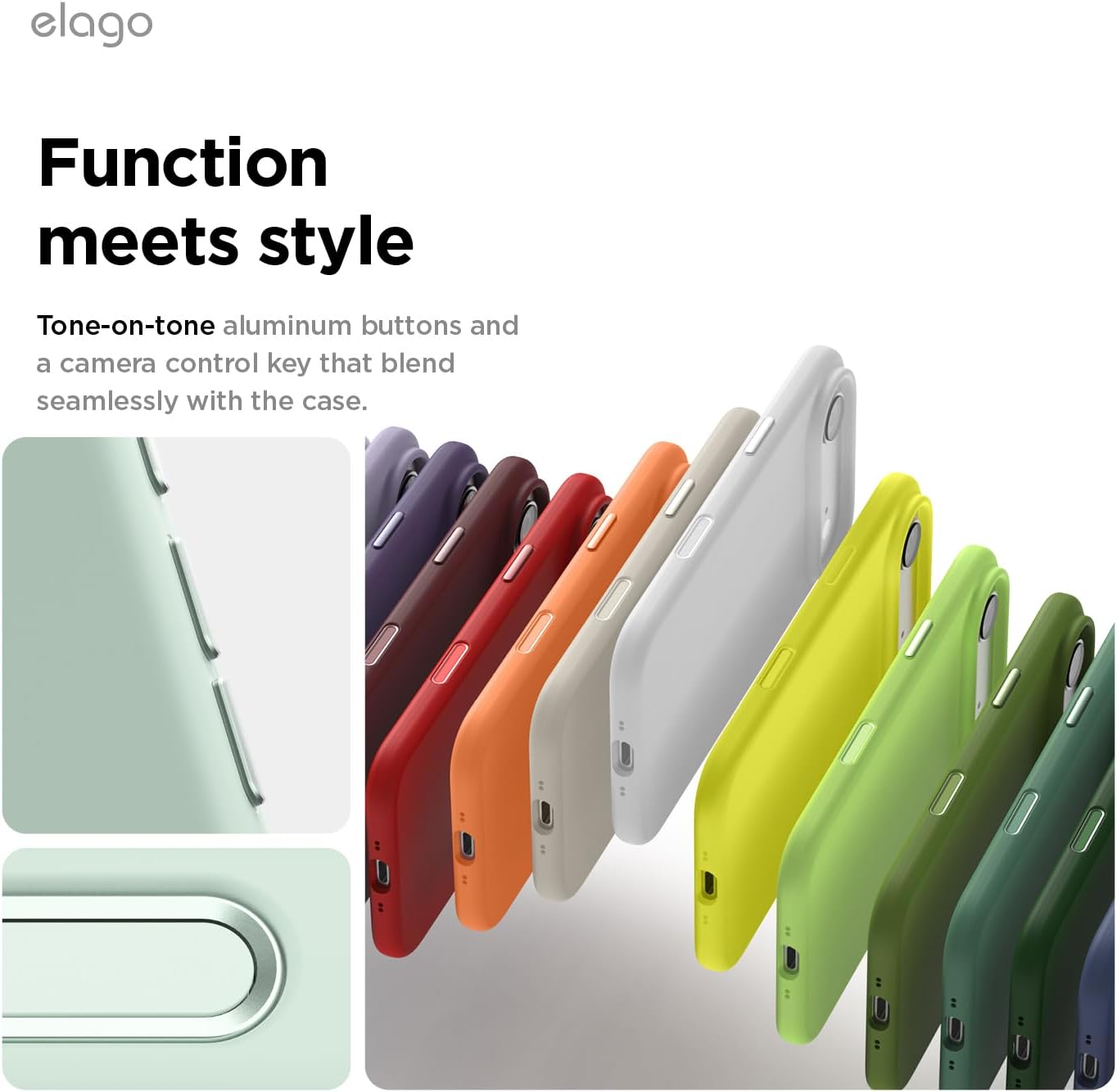 61xjwHsM8DL._AC_SL1500_ elago for iPhone Air Case, Premium Magnetic Silicone Case, Compatible with MagSafe, Liquid Silicone Material, Protective Cover, Shockproof, Slim Phone, 6.5 inch (Mint)