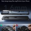 61xk4FotM2L._AC_SL1500_ ESR for iPhone 16 Pro Case, Camera Control Cover, Compatible with MagSafe, Shockproof Military-Grade Protection, Magnetic Phone Case for iPhone 16 Pro, Classic Hybrid Case, Clear Black