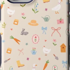 61y9xEds6VL._AC_SL1500_ Casely iPhone 12 Pro Max Case | Hoppy Garden | Spring Things | Bold Protective Design | Compatible with MagSafe