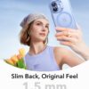 61yMz0KACIL._AC_SL1500_ ESR for iPhone 17 Case, Camera Control Cover, Compatible with MagSafe, Shockproof Military-Grade Protection, Magnetic Phone Case for iPhone 17, Classic Hybrid Case, Frosted Light Blue