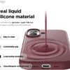61yVuqcZBcL._AC_SL1500_ elago for iPhone 17 Case, Premium Magnetic Silicone Case, Compatible with MagSafe, Liquid Silicone Material, Protective Cover, Shockproof, Slim Phone, 6.3 inch (Burgundy)