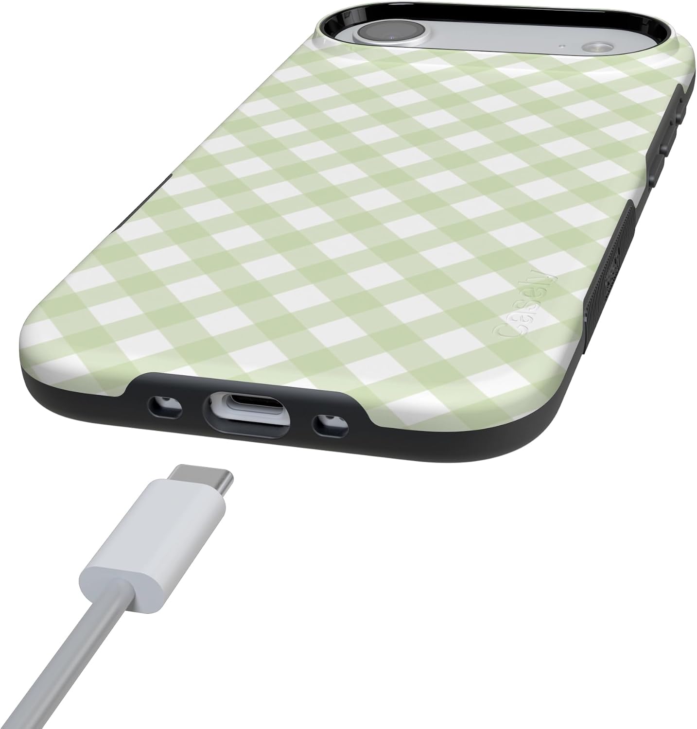 61yzhFYF1kL._AC_SL1500_ Casely iPhone 17 Air Case | Mint Lattice | Sunday Best | Bold Protective Design | Compatible with MagSafe