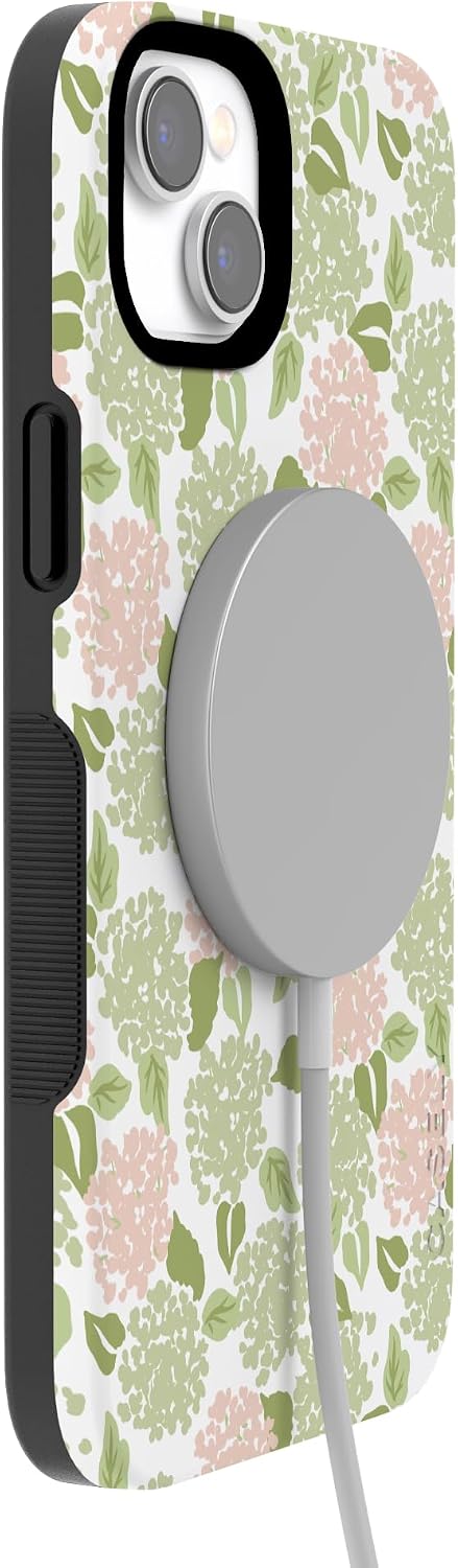 61z0nbl4bCL._AC_SL1500_ Casely iPhone 14 Plus Case | Hydrangea Haze | Floral Garden | Bold Protective Design | Compatible with MagSafe