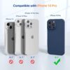 Miracase Designed for iPhone 14 Pro Case, [Upgraded Camera Protection], Shockproof Liquid Silicone Rubber Phone Case Cover for 14 Pro 6.1 inch, Dark Blue