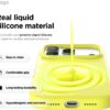 elago for iPhone 17 Pro Case, Premium Magnetic Silicone Case, Compatible with MagSafe, Liquid Silicone Material, Protective Cover, Shockproof, Slim Phone, 6.3 inch (Neon Yellow)