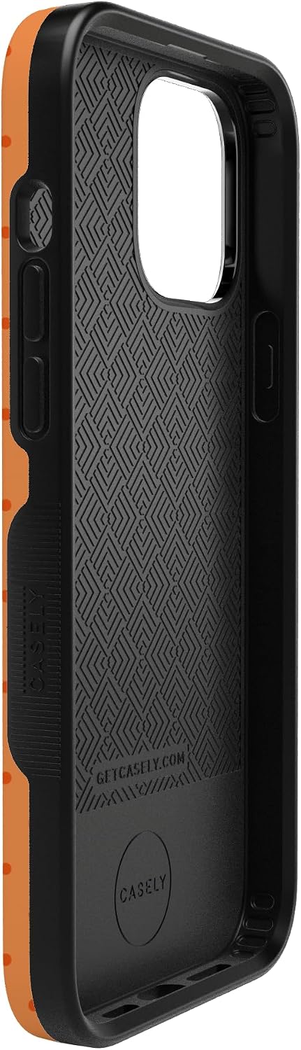 61zIEP-QXAL._AC_SL1500_ Casely iPhone 13 Pro Case | On the Dot | Orange Polka Dot | Bold Protective Design | Compatible with MagSafe