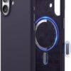 61zzQMDmDJL._AC_SL1500_ elago for iPhone 17 Case, Premium Magnetic Silicone Case, Compatible with MagSafe, Liquid Silicone Material, Protective Cover, Shockproof, Slim Phone, 6.3 inch (Deep Purple)
