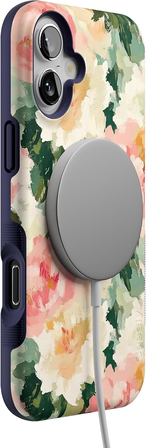 71-Pzc1r4L._AC_SL1500_ Casely iPhone 16 Plus Case | The Garden Room | Painted Petals | Bold Protective Design | Compatible with MagSafe
