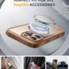 Miracase Magnetic for iPhone 16 Pro Case Full-Body Phone with Built-in Glass Screen Protector, [Compatible with MagSafe] Military Drop Proof 16 Pro Cover Bumper 6.3 inch, Gold Brown