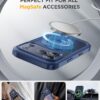 Miracase for iPhone 17 Pro Max Case with 360° Magnetic Ring Stand [Magnetic with Magsafe] Full-Body Drop Proof Bumper Phone Case with Built-in 11H Tempered Glass Screen Protector,Blue