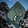 71-uU34uYgL._AC_SL1500_ ESR for iPhone 17 Case, Camera Control Cover, Compatible with MagSafe, Shockproof Military-Grade Protection, Magnetic Phone Case for iPhone 17, Classic Hybrid Case, Frosted Green