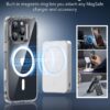 71-zVzYaCpL._AC_SL1500_ ESR for iPhone 16 Pro Case, Camera Control Cover, Compatible with MagSafe, Shockproof Military-Grade Protection, Magnetic Phone Case for iPhone 16 Pro, Classic Hybrid Case, Clear Grey