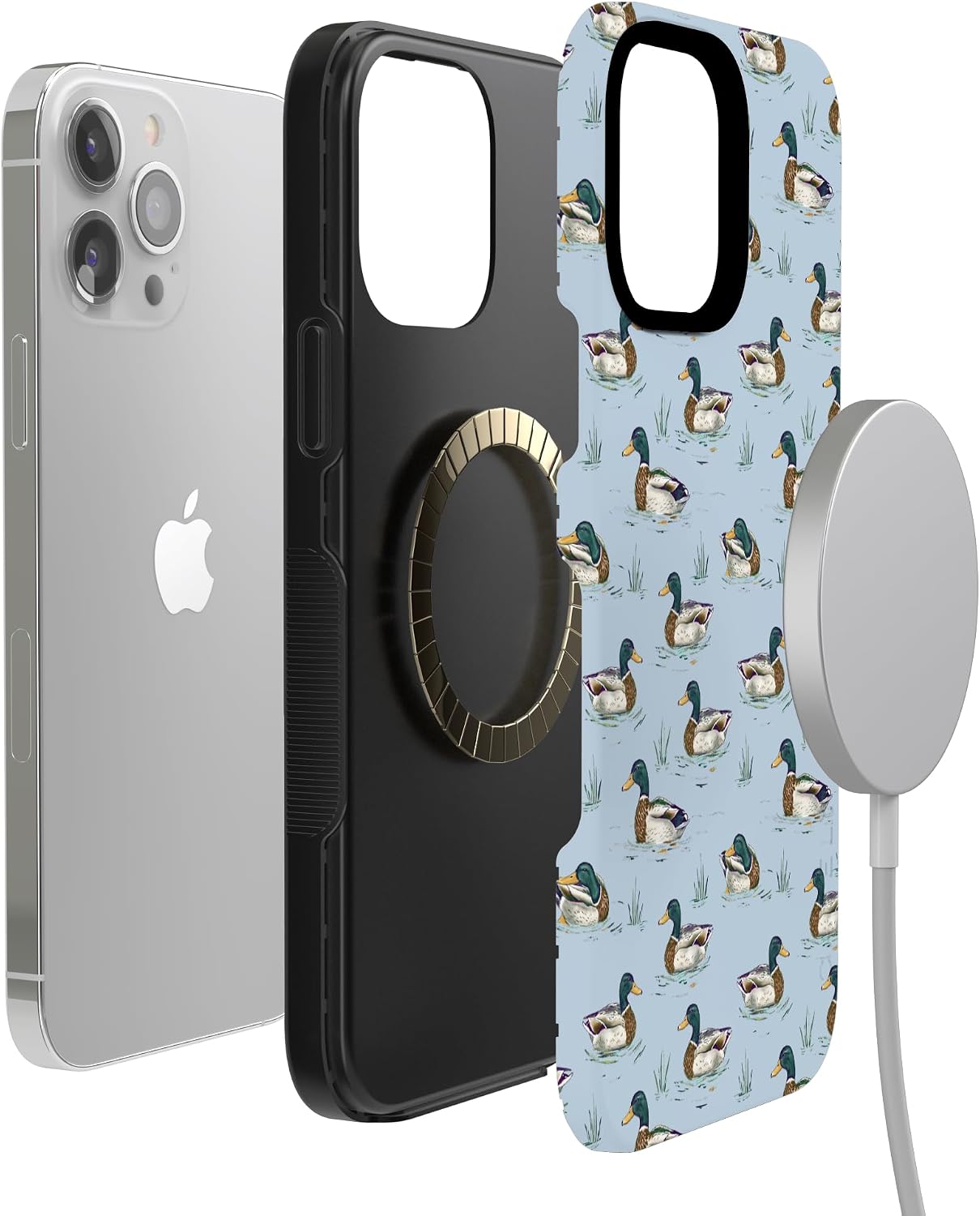 710CRidWgjL._AC_SL1500_ Casely iPhone 13 Pro Case | Blue Mallard & Co. | The Boyfriend Collection | Bold Protective Design | Compatible with MagSafe