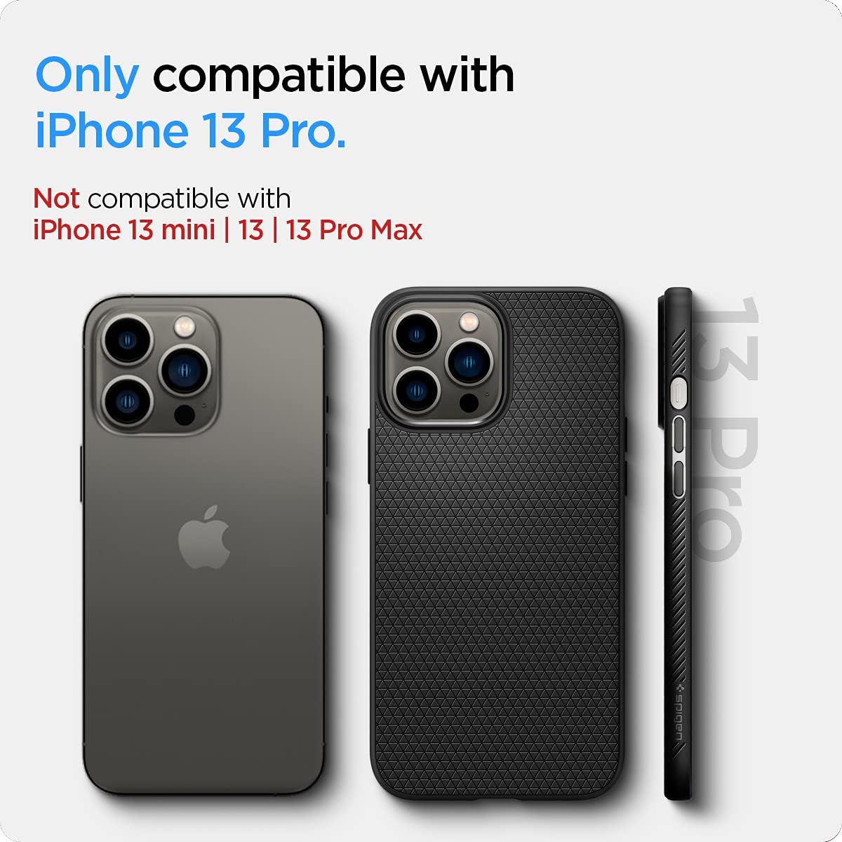 710EN6LT0L._AC_SL1200_ Spigen Liquid Air Designed for iPhone 13 Pro Case (2021) - Matte Black