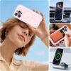 Miracase Magnetic for iPhone 16 Pro Max Case, [Soft Anti-Scratch Microfiber Lining], Compatible with MagSafe, Liquid Silicone Case Shockproof Drop Protection Phone Case for 16 ProMax,Sand Pink
