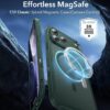 710qHozWUOL._AC_SL1500_ ESR for iPhone 17 Pro Case, Camera Control Cover, Compatible with MagSafe, Shockproof Military-Grade Protection, Magnetic Phone Case for iPhone 17 Pro, Classic Hybrid Case, Frosted Green