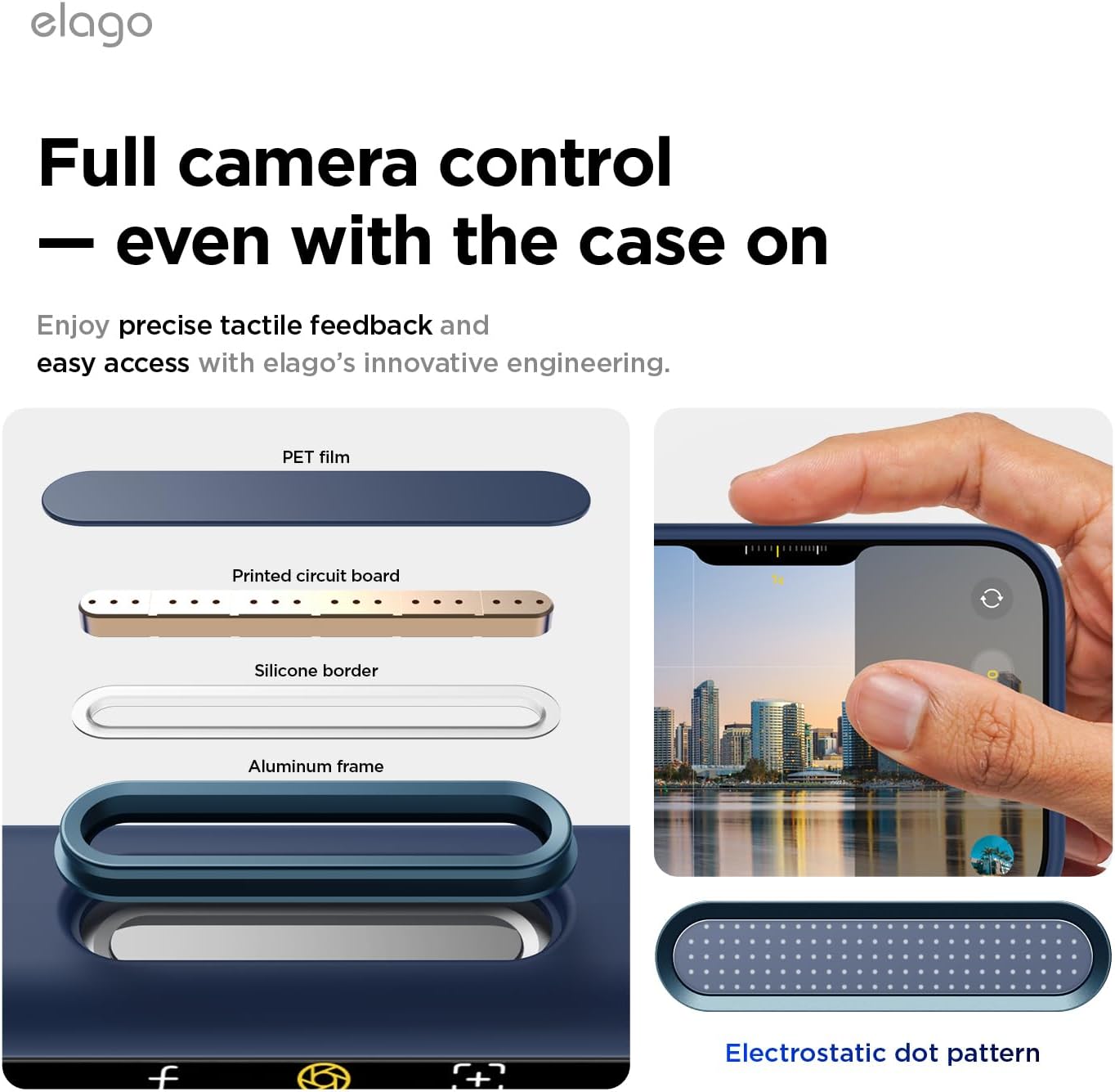elago for iPhone 17 Pro Case, Premium Magnetic Silicone Case, Compatible with MagSafe, Liquid Silicone Material, Protective Cover, Shockproof, Slim Phone, 6.3 inch (Jean Indigo)