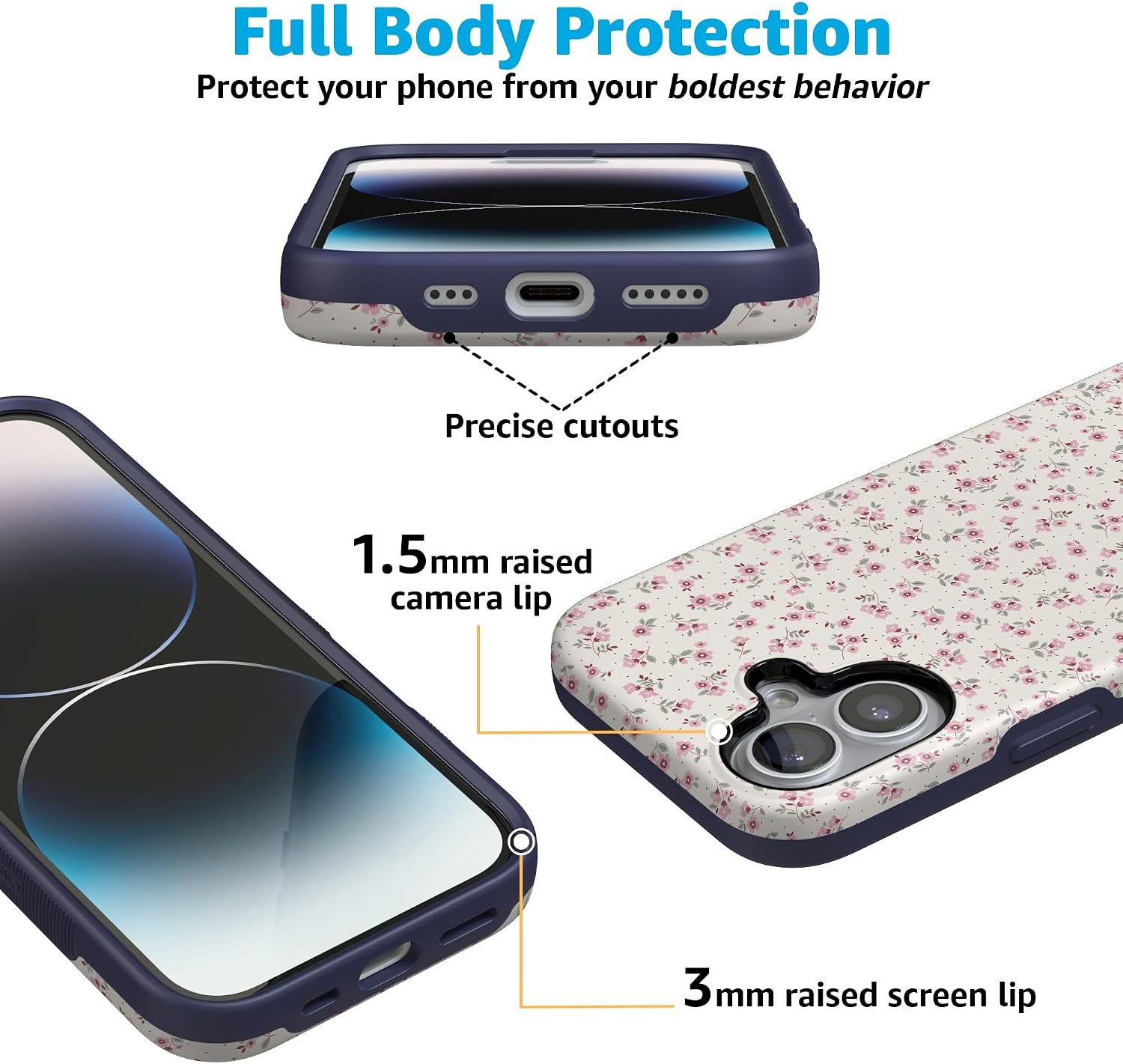 7114sAqA-SL._AC_SL1500_ Casely iPhone 17 Case | Cottage Charm | Cottagecore | Bold Protective Design | Compatible with MagSafe