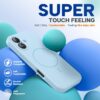 Miracase Compatible with iPhone 16 Case, [Soft Anti-Scratch Microfiber Lining], Compatible with MagSafe, Liquid Silicone Case Shockproof Drop Protection Phone Case for 16,Clove Purple