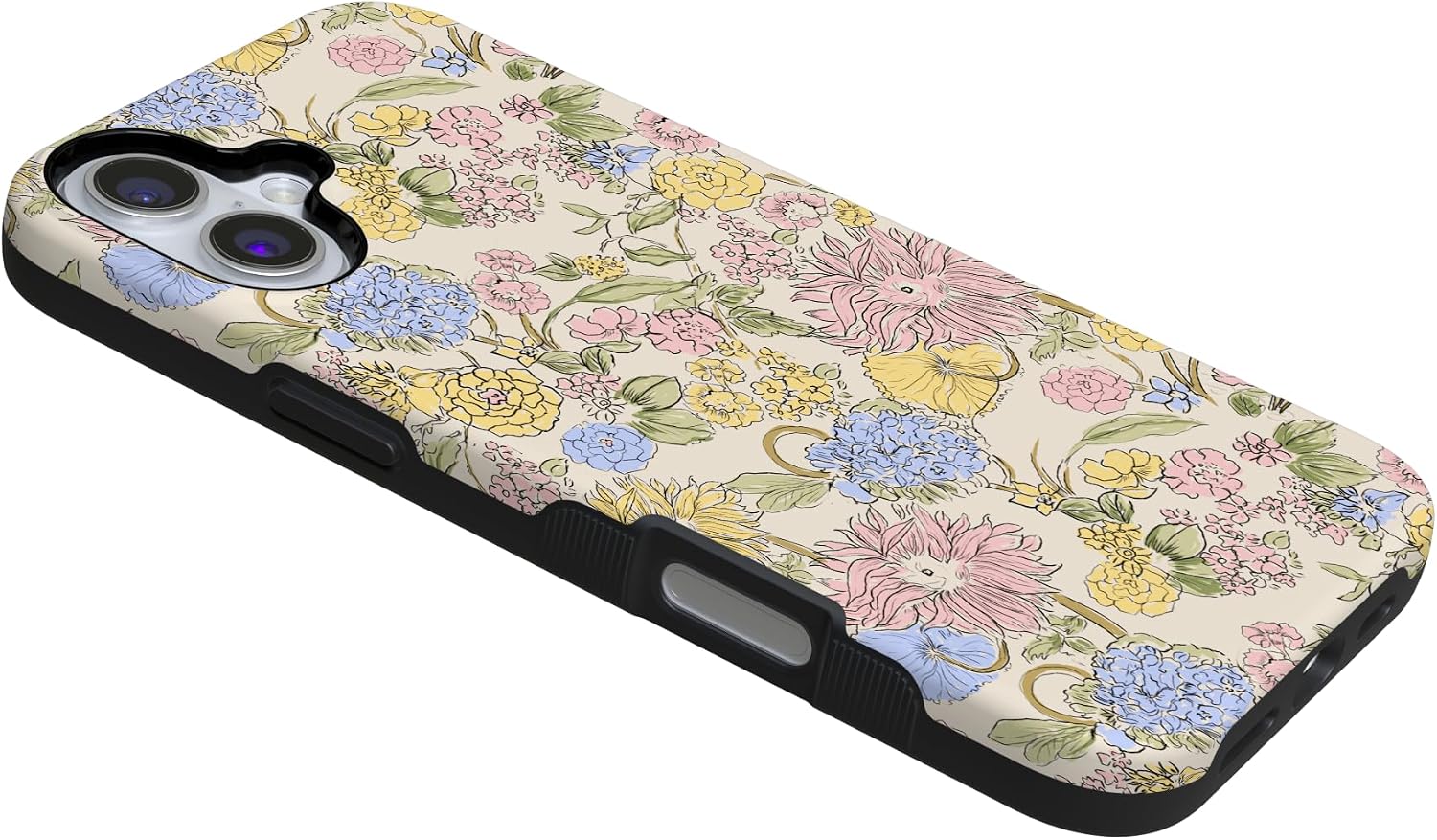 711hBSg42RL._AC_SL1500_ Casely iPhone 16 Case | Prairie Blooms | Pastel Floral | Bold Protective Design | Compatible with MagSafe