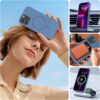 Miracase Magnetic for iPhone 13 Pro Max Case, [Soft Anti-Scratch Microfiber Lining], Compatible with MagSafe, Liquid Silicone Shockproof Drop Protection Phone Case for 13 Pro Max, Glass Blue
