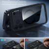 711x56mN3QL._AC_SL1500_ ESR for iPhone 17 Pro Case, Camera Control Cover, Compatible with MagSafe, Shockproof Military-Grade Protection, Magnetic Phone Case for iPhone 17 Pro, Classic Hybrid Case, Clear Black
